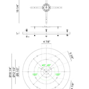 Multi Ceiling Canopy (Line Voltage)