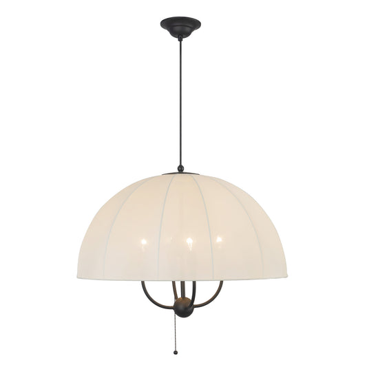 Crosby 24-in Matte Black Socket Pendant