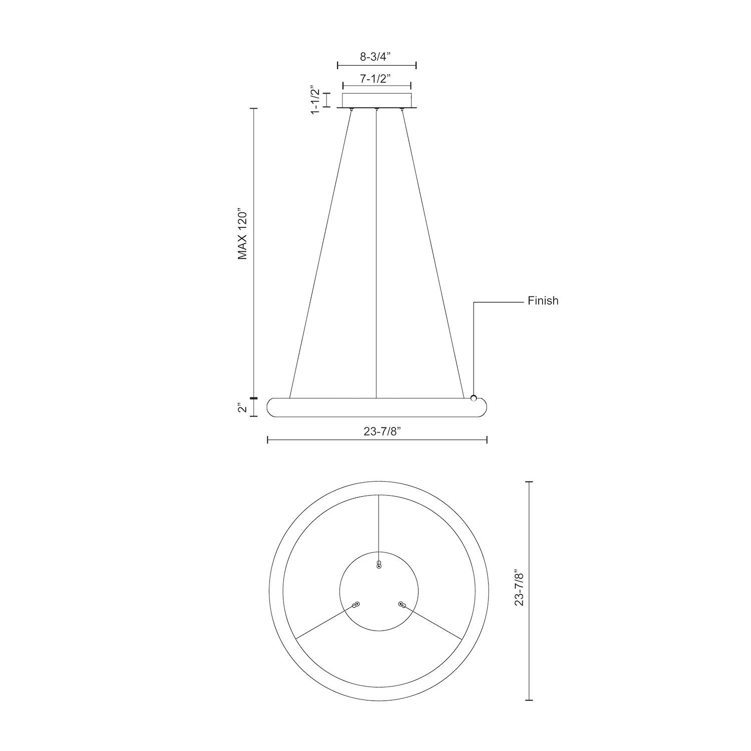 Cumulus Minor 24-in White LED Pendant