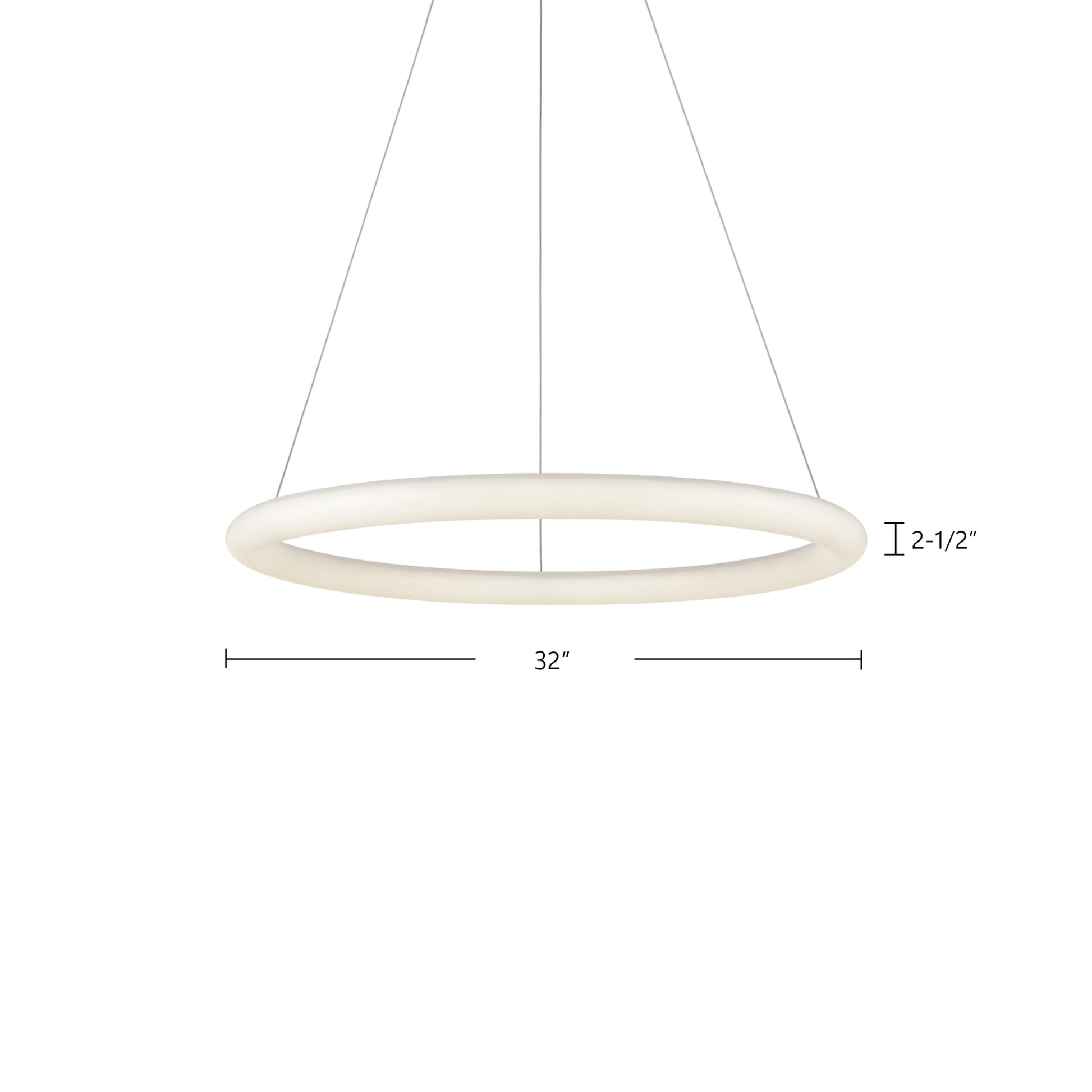 Cumulus Minor 32-in White LED Pendant