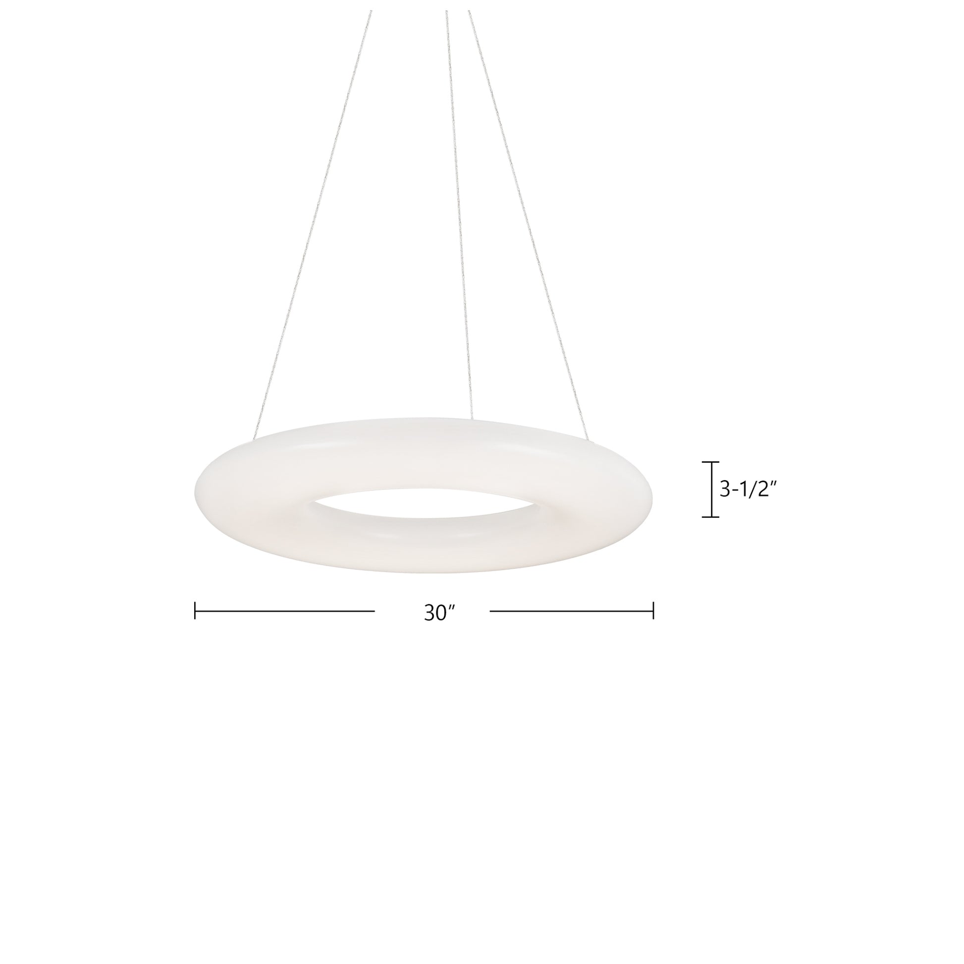 Cumulus 30-in White LED Pendant