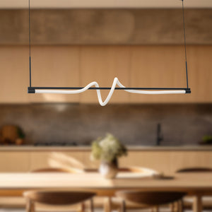 Cursive Linear Pendant