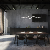 Cursive Linear Pendant