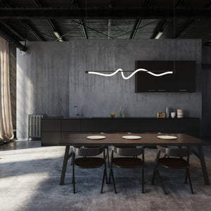 Cursive Linear Pendant