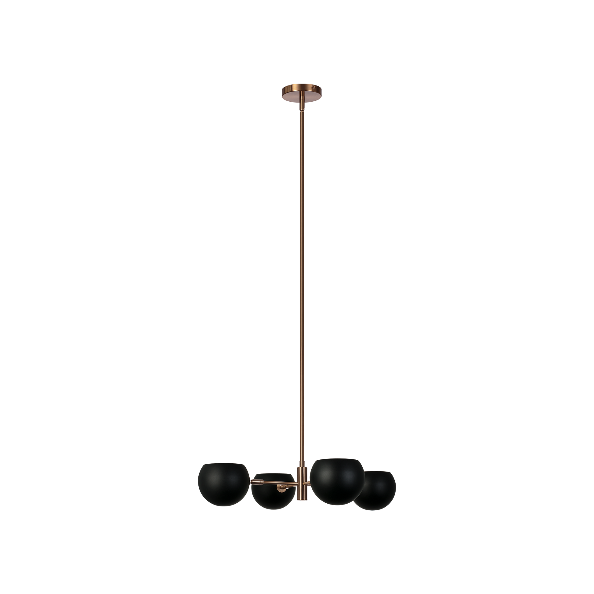 Combining elegance with a modern touch, the Orb family will make a stunning focal point for many design aspects. Finishes are Aged Gold Brass paired with Matte Black or Matte White shades with a white interior.