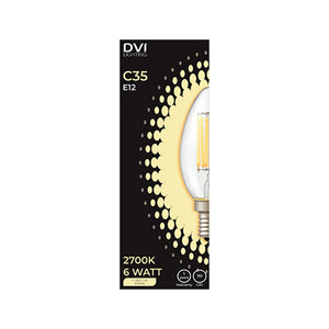 B10 E12 6W Clear