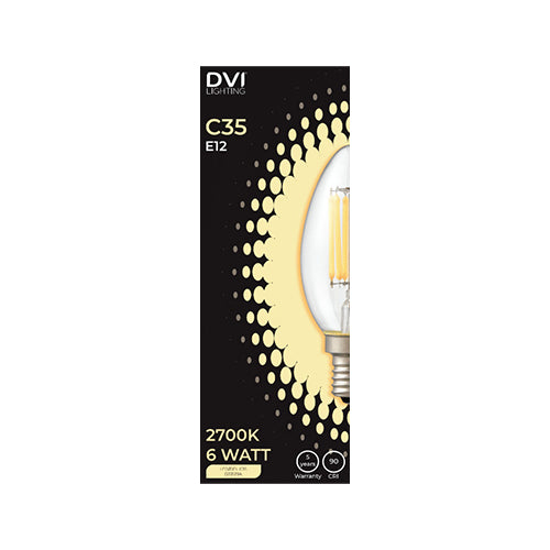 B10 E12 6W Clear