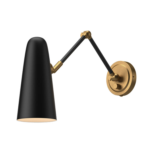 Daniel 24-in Aged Gold/White 1 Light Wall/Vanity