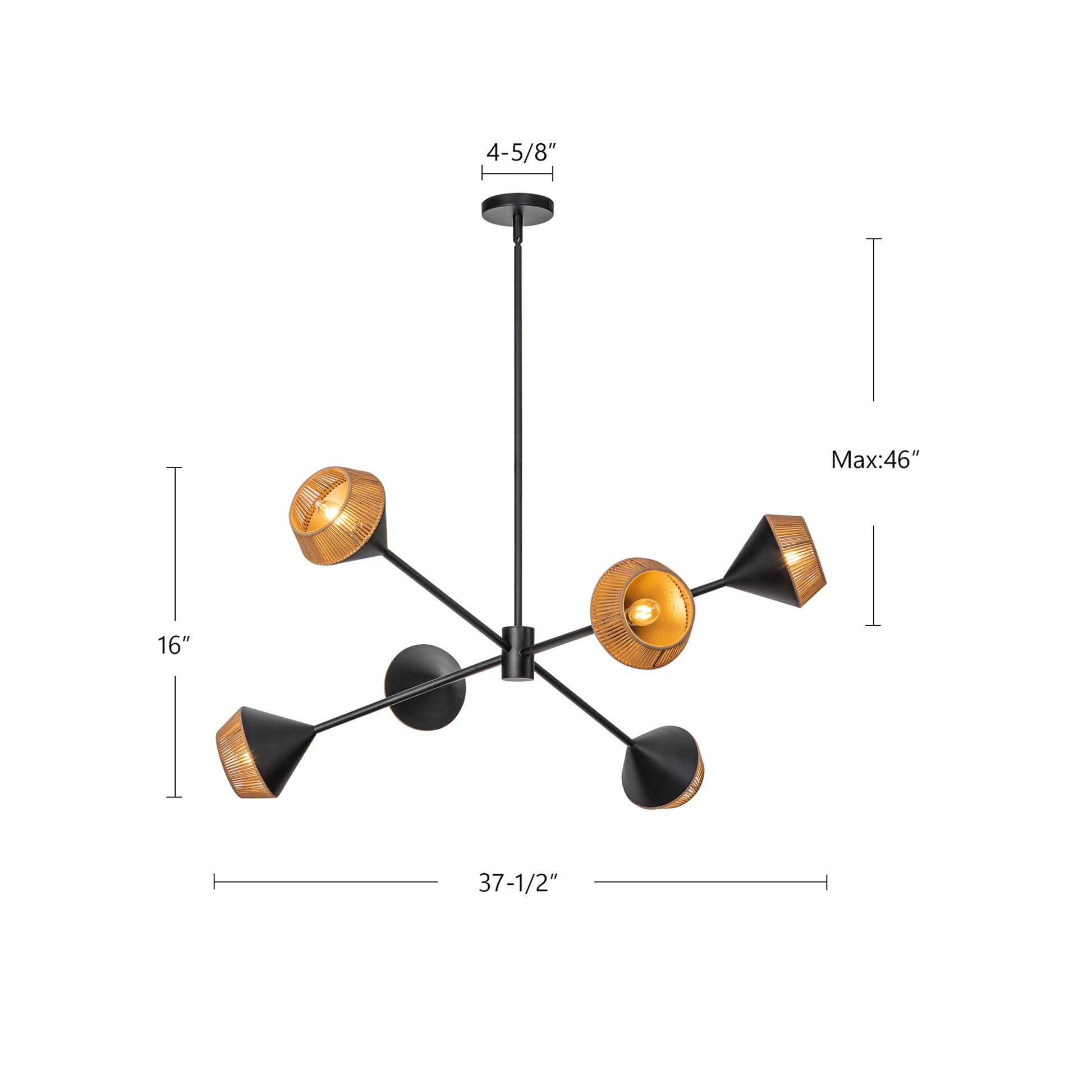 Daphne 38-in Chandelier