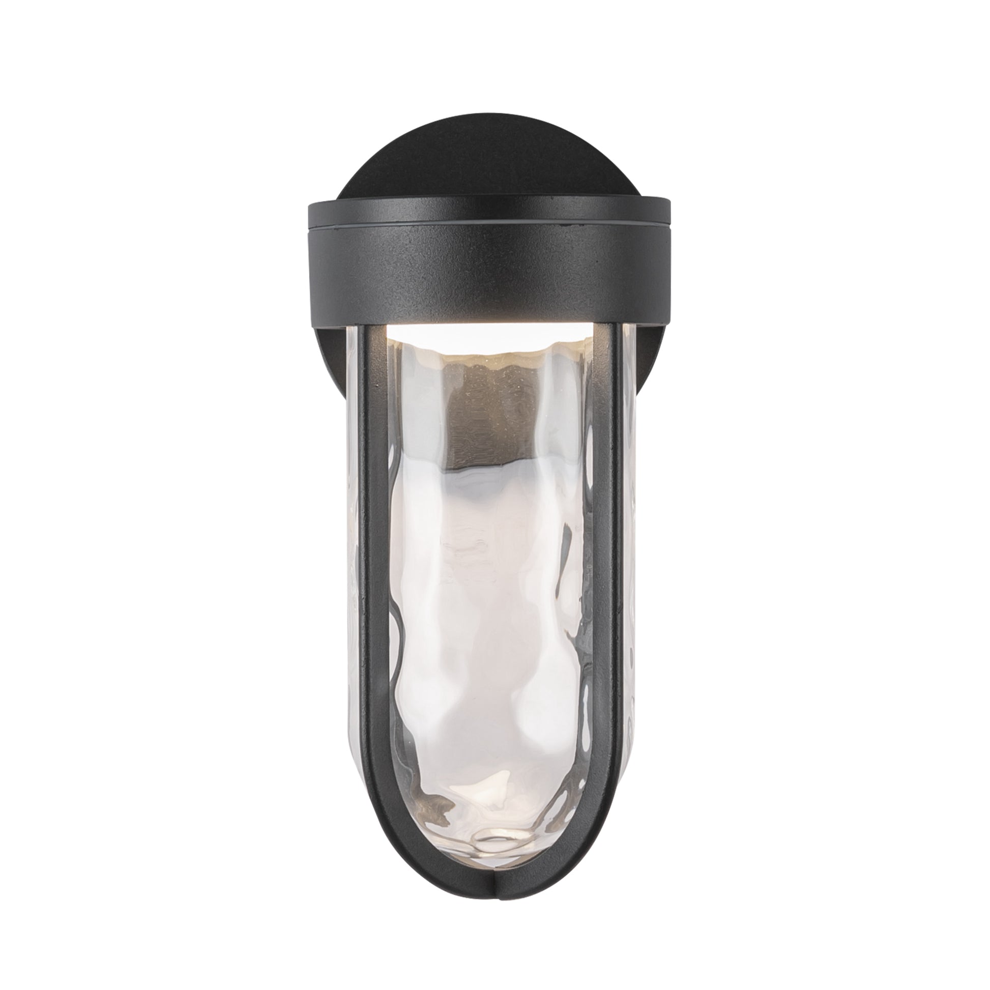 Davy 11-in Black LED Exterior Wall Sconce