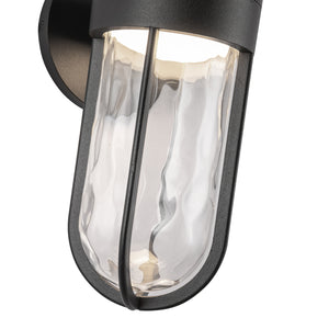 Davy 11-in Black LED Exterior Wall Sconce
