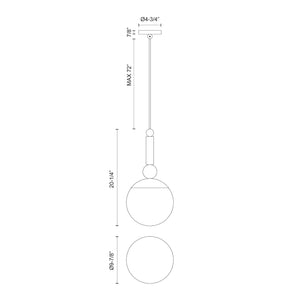 Delilah 10-in Pendant