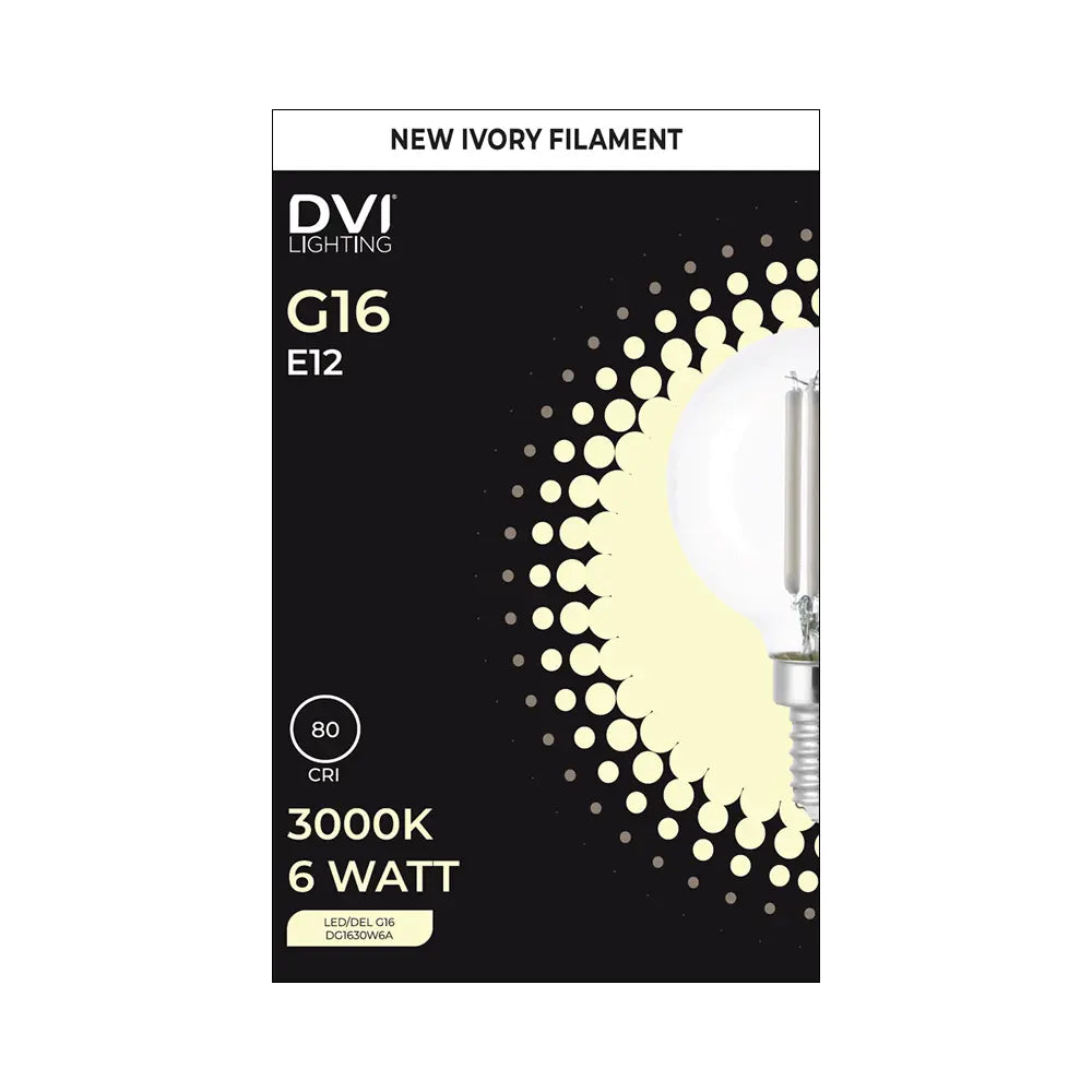 G16.5 E12 6W Clear