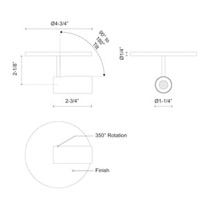 Downey 3-in Flush Mount