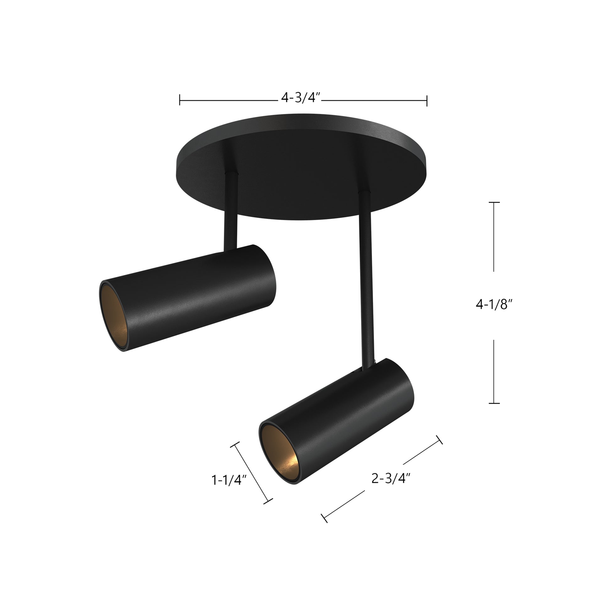Downey 3-in Flush Mount