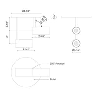 Downey Semi-Flush Mount