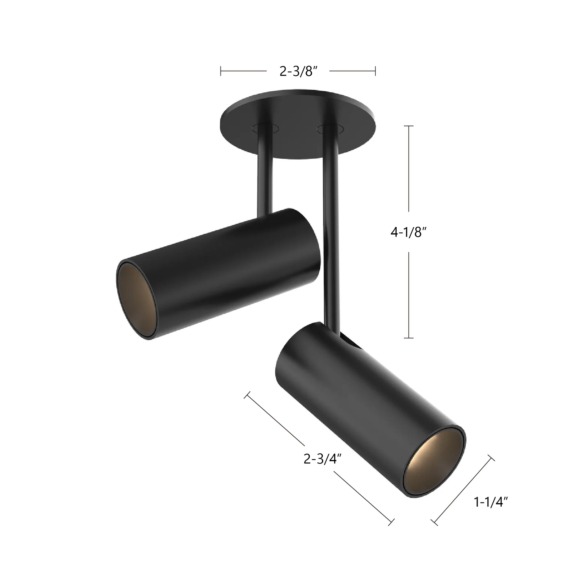 Downey 2-in Flush Mount