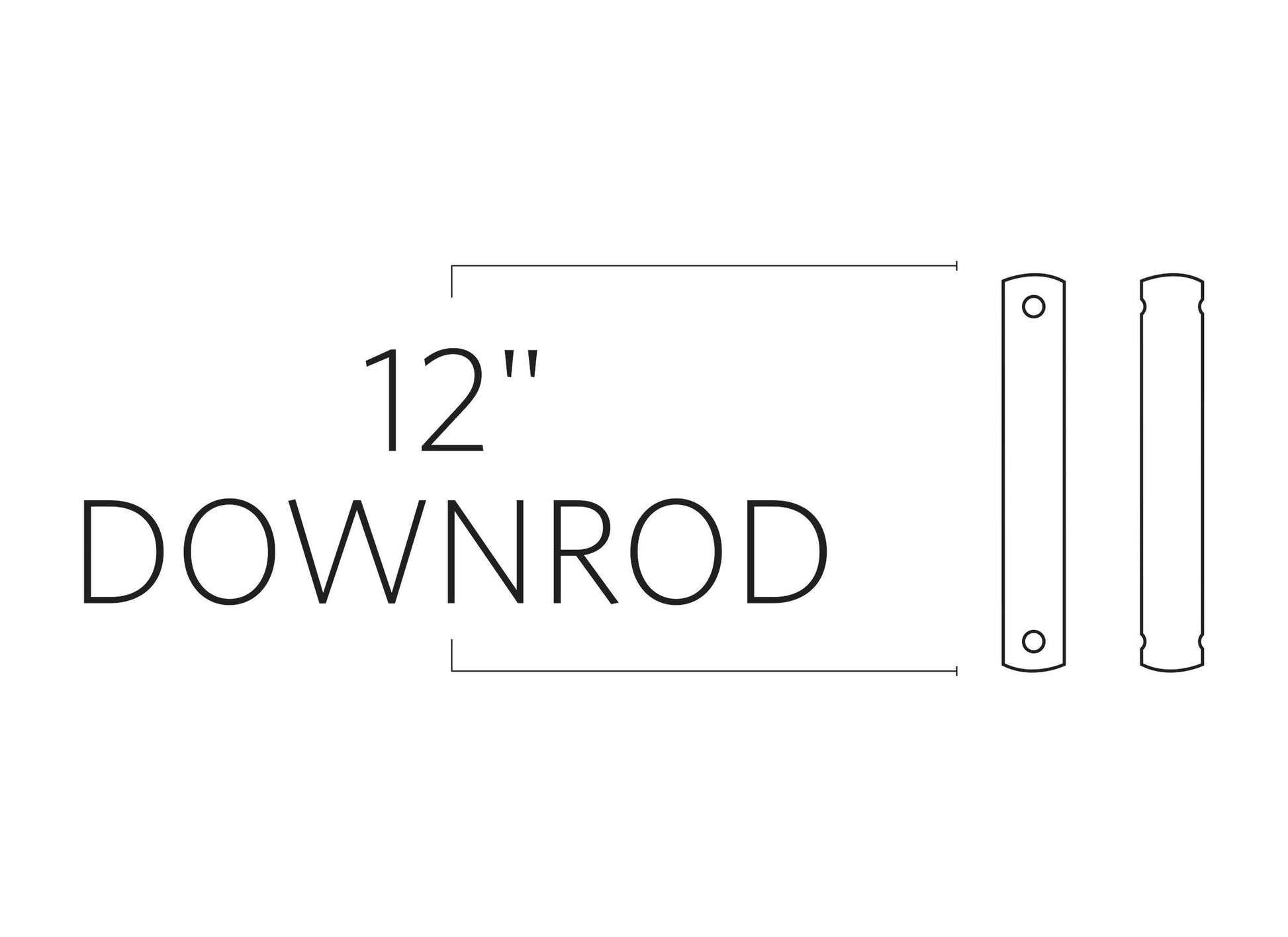 12" Downrod