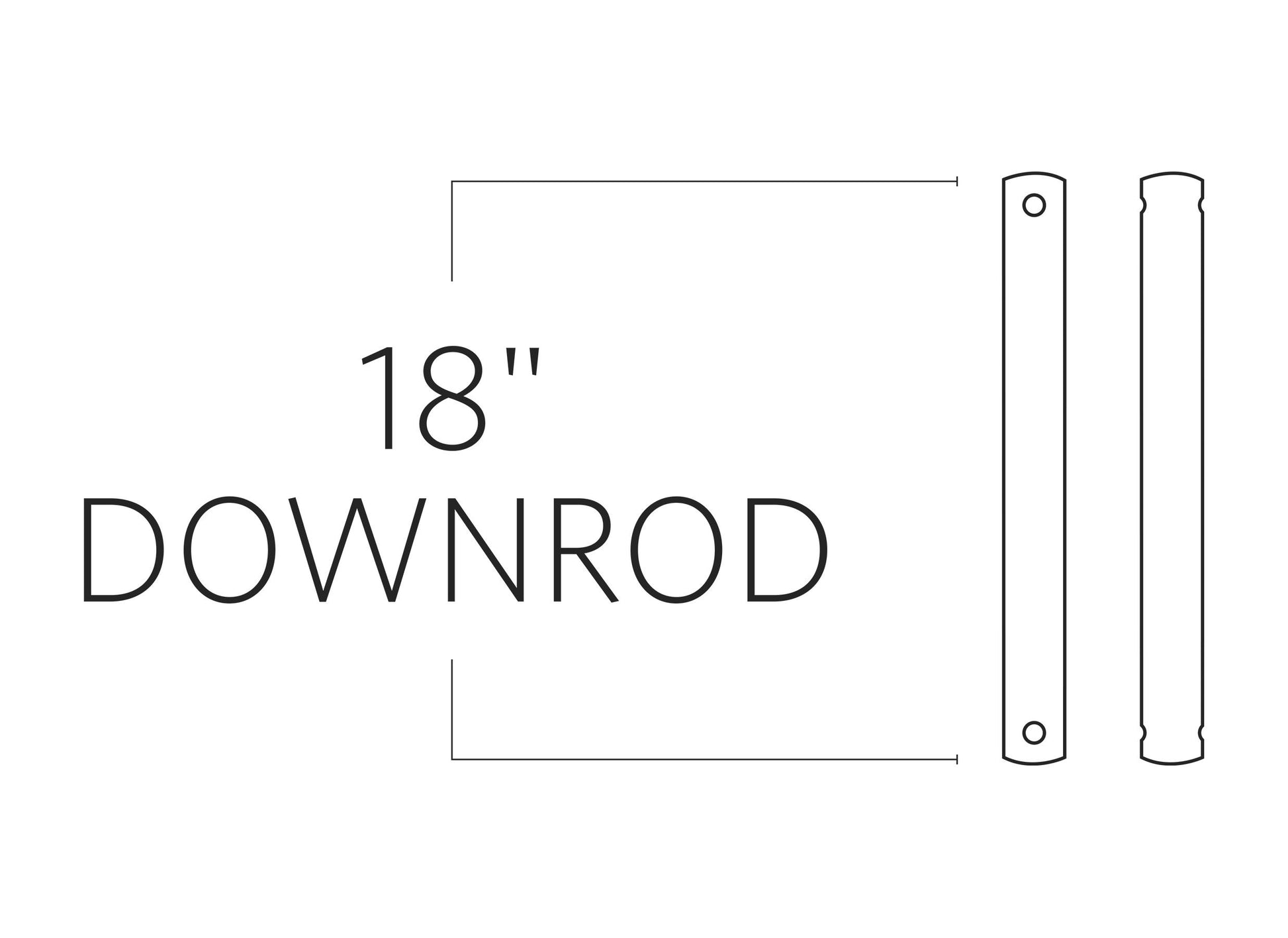 18" Downrod
