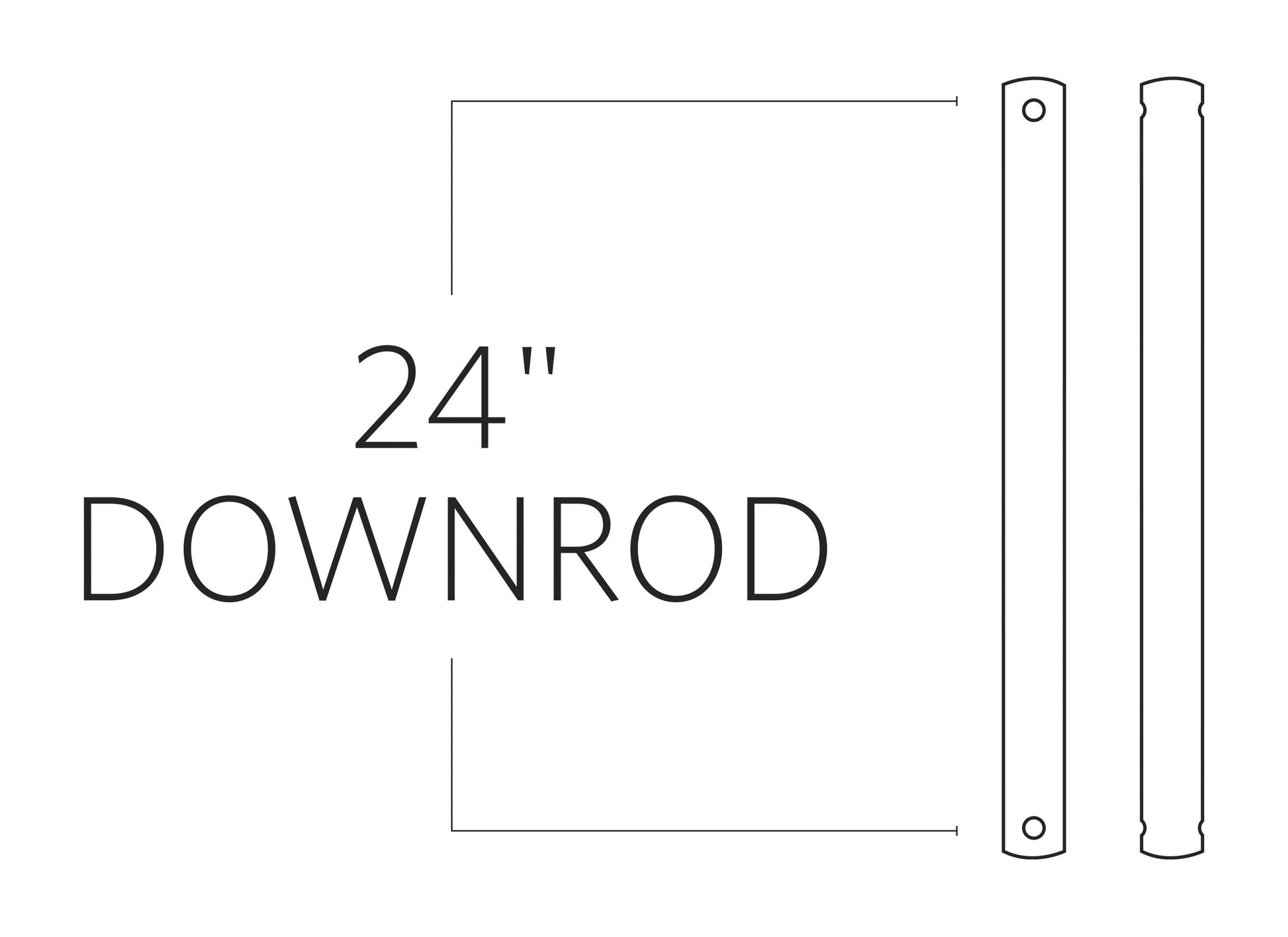 24" Downrod