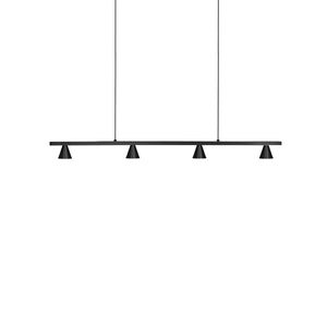Dune 37-in Black LED Linear Pendant