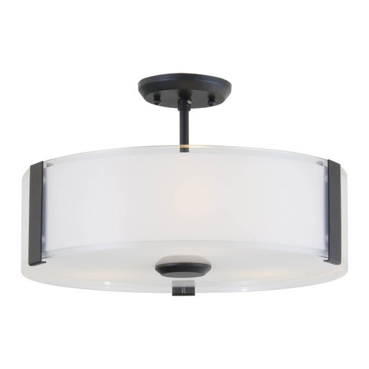 Zurich Small 3-LT Semi-Flush Mount