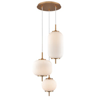 Mount Pearl 14.75" 3-LT Pendant