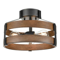 Fort Garry 3-LT Small Semi-Flush Mount
