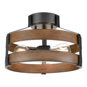 Fort Garry 3-LT Small Semi-Flush Mount
