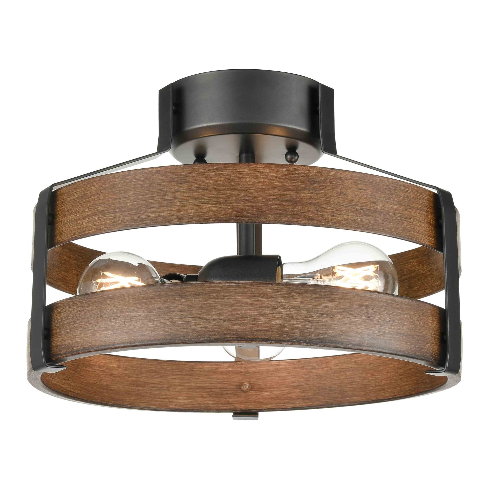 Fort Garry 3-LT Small Semi-Flush Mount