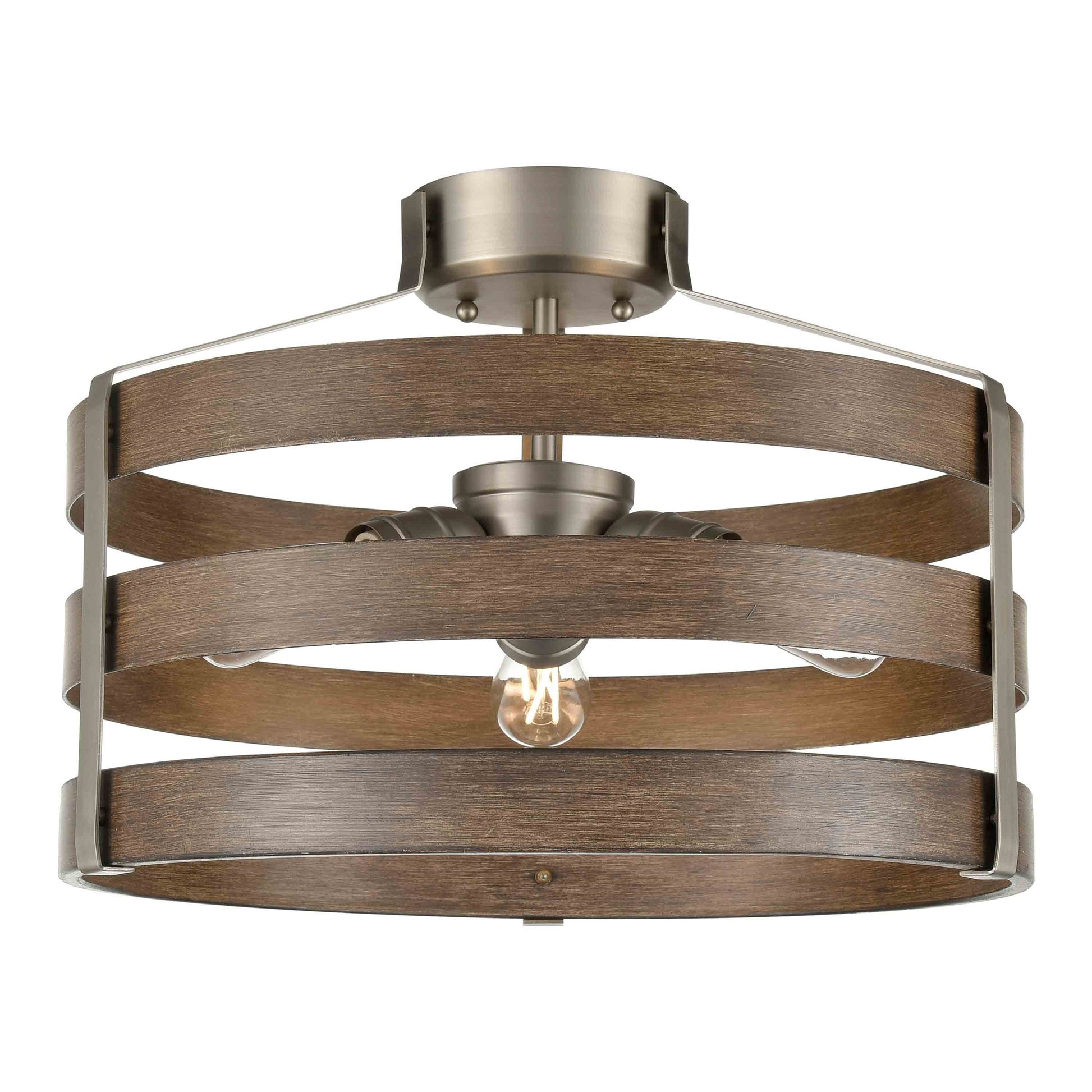 Fort Garry 3-LT Large Semi-Flush Mount