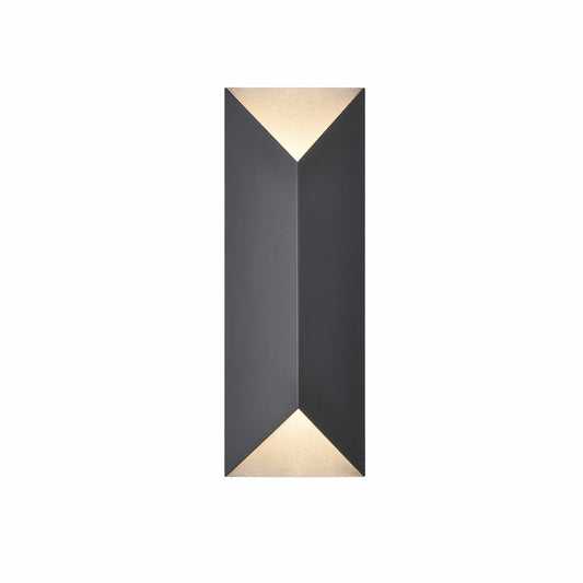 Brecon Outdoor Triangular 18" 2-LT Sconce
