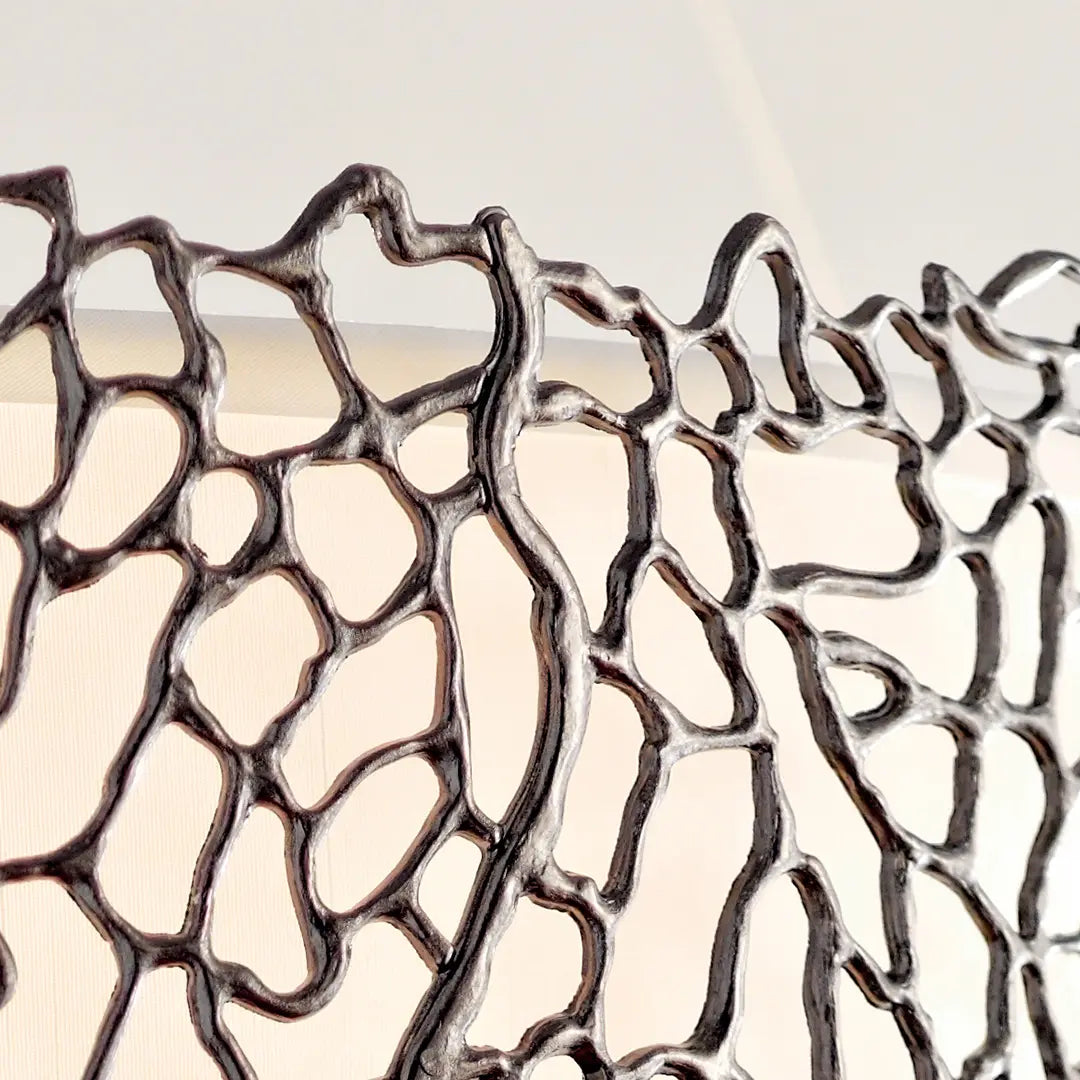 Silver Coral Chandelier/Pendant 4Lt