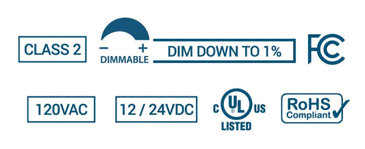 E-Series UL Listed 60W 12VDC Dimmable LED Driver