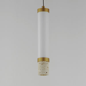 Travertine 1-Light LED Pendant