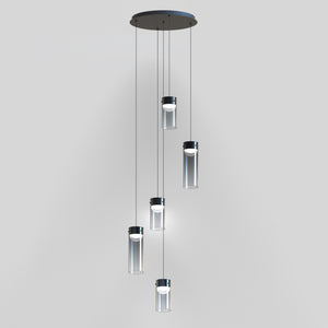Highball Smoke 5-Light LED Pendant