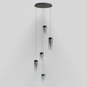 Highball Smoke 5-Light LED Pendant