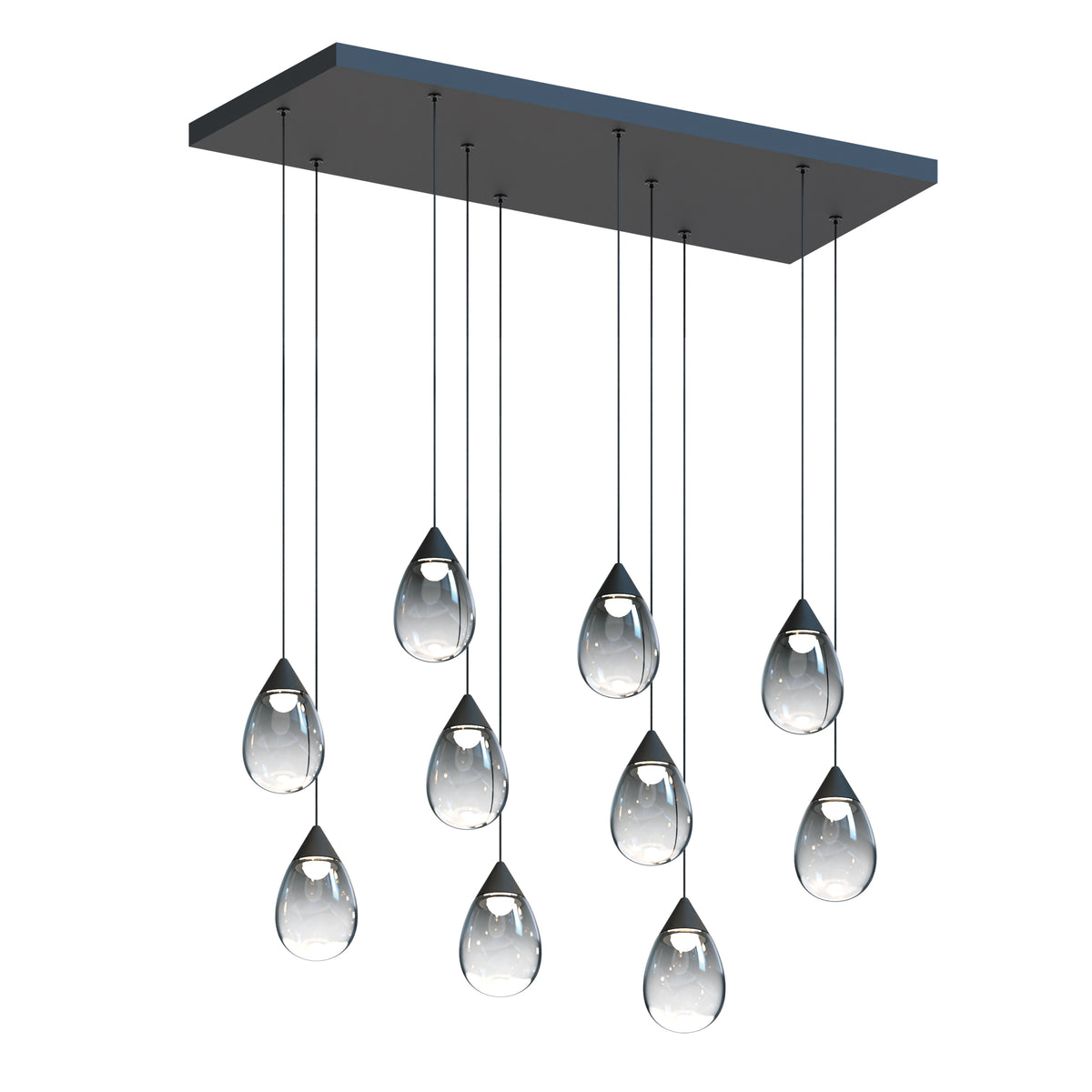 Dewdrop 10-Light LED Linear Pendant