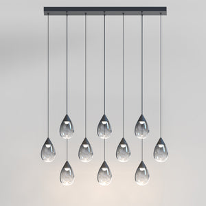 Dewdrop 10-Light LED Linear Pendant