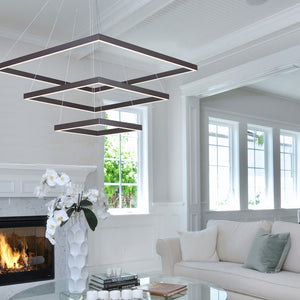 Quad 3-Tier LED Pendant
