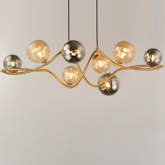 Planetary 8-Light LED Linear Pendant