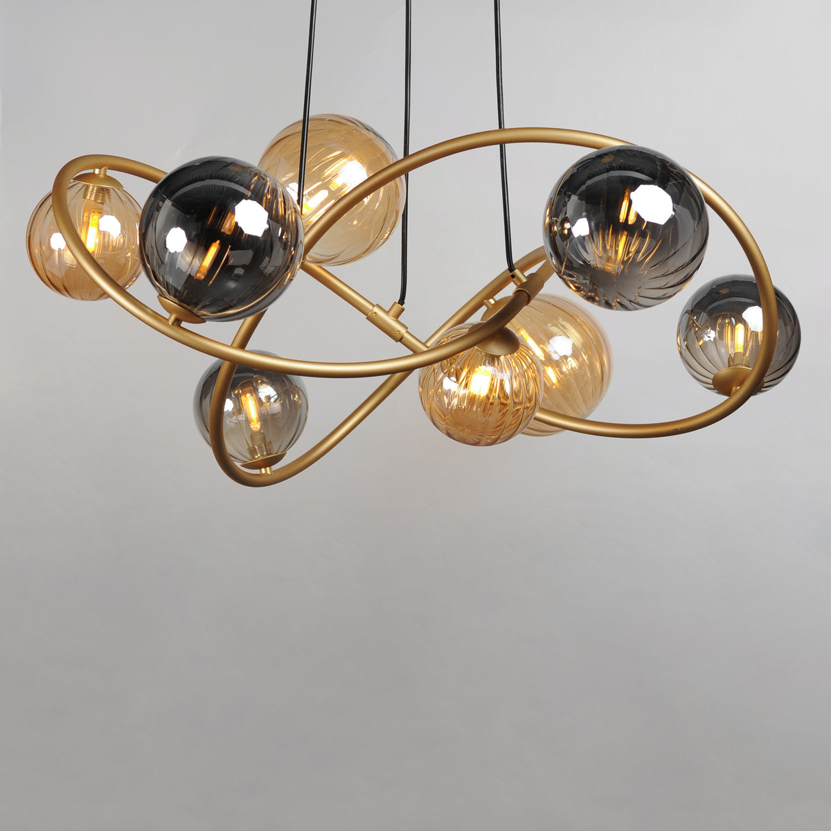 Planetary 8-Light LED Chandelier