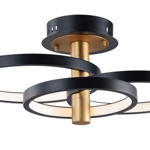 Hoopla 3-Light LED Semi Flush Mount