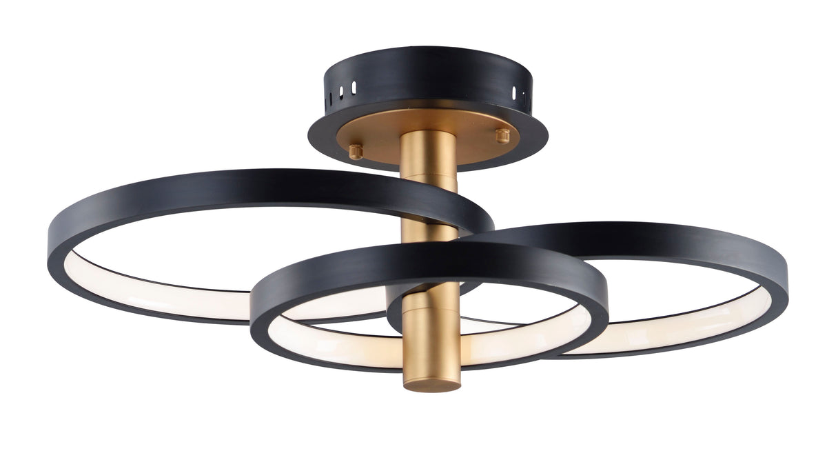 Hoopla 3-Light LED Semi Flush Mount