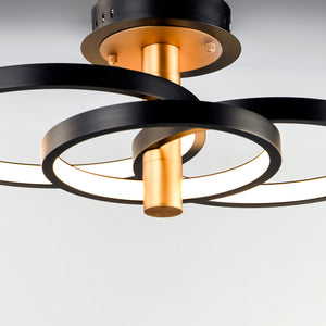 Hoopla 3-Light LED Semi Flush Mount
