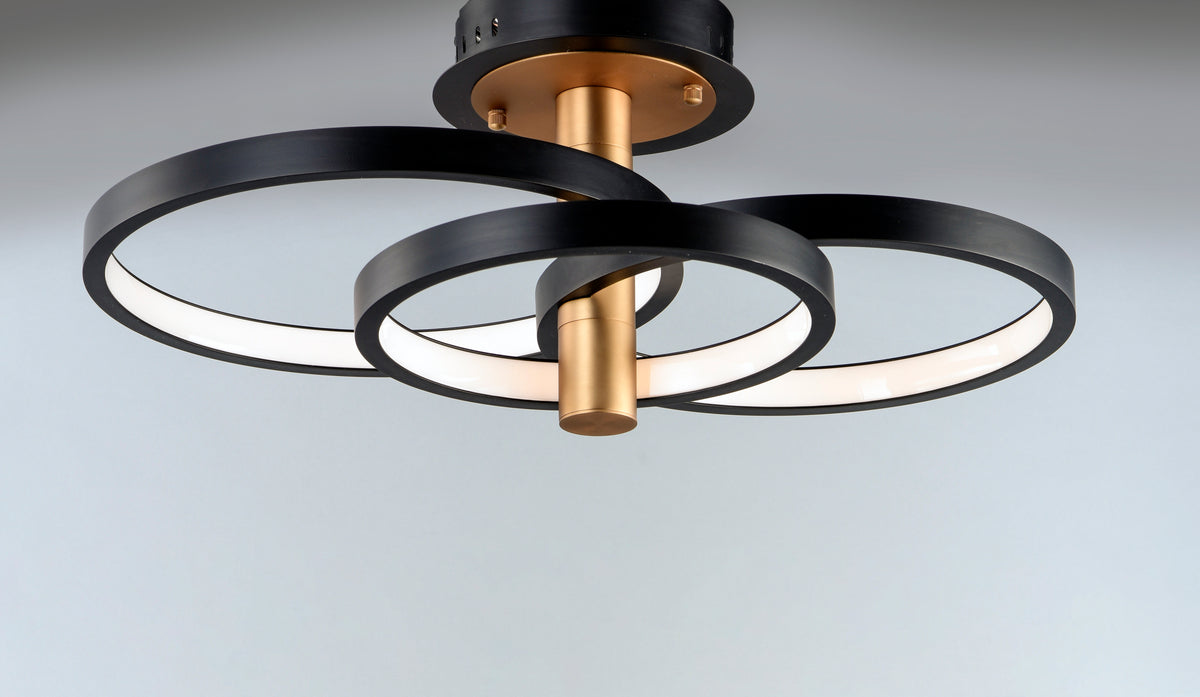 Hoopla 3-Light LED Semi Flush Mount
