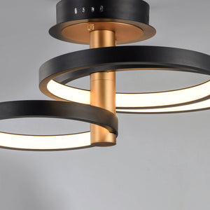 Hoopla 3-Light LED Semi Flush Mount