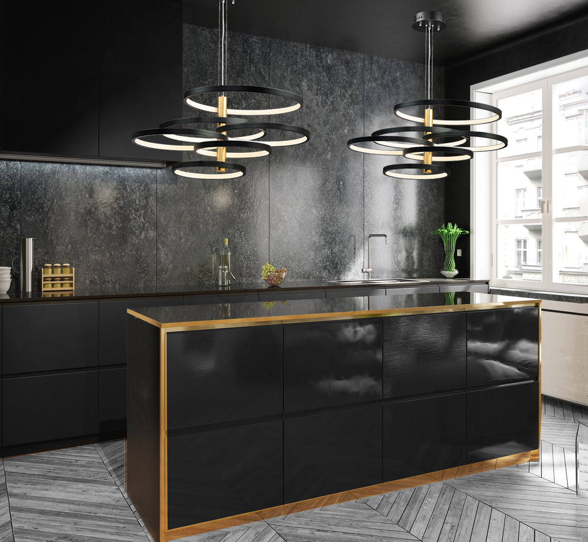 Hoopla 6-Light LED Pendant