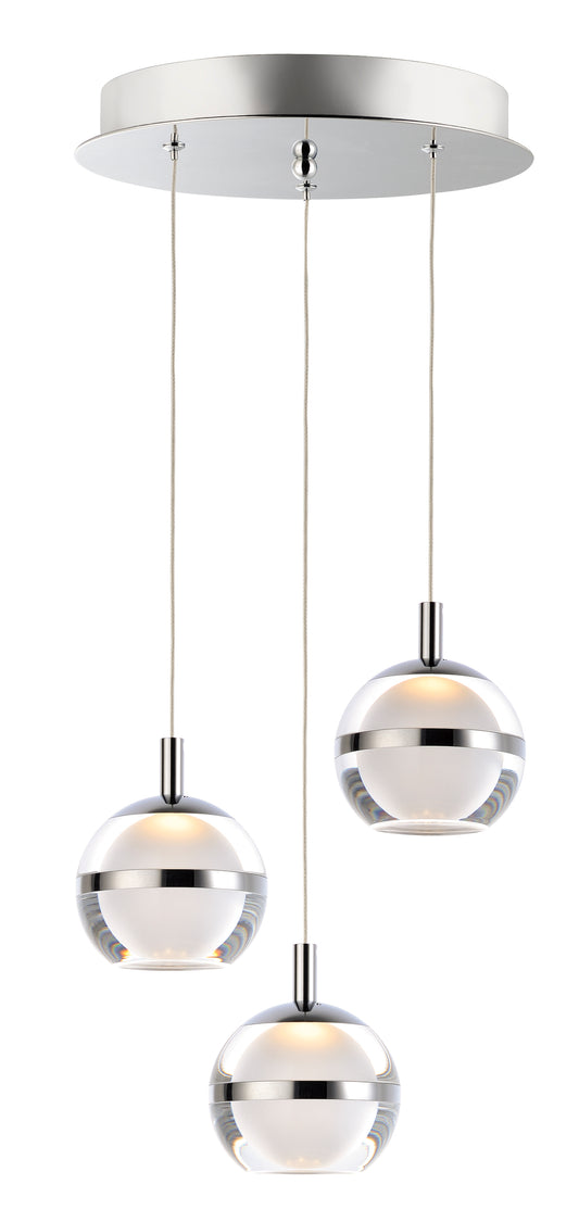 Swank 3-Light LED Pendant