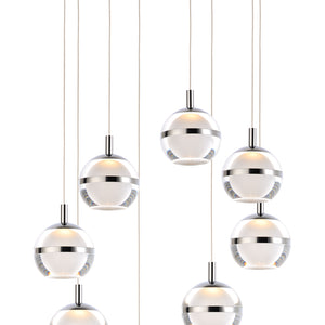 Swank 8-Light LED Pendant